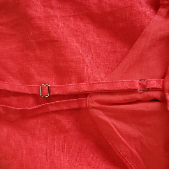 Cynthia Rowley 100% Red Linen Dress - Picture 6 of 6